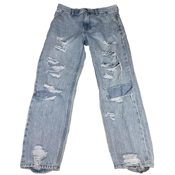 KanCan Maurices Distressed Jeans Womens Size 27 Faded Boyfriend High Rise Ripped - Picture 2 of 10